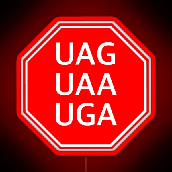 STOP Codons RGB Neon Sign