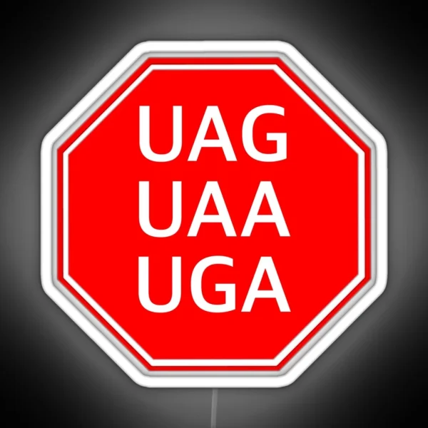 STOP Codons RGB Neon Sign