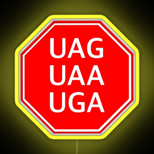 STOP Codons RGB Neon Sign
