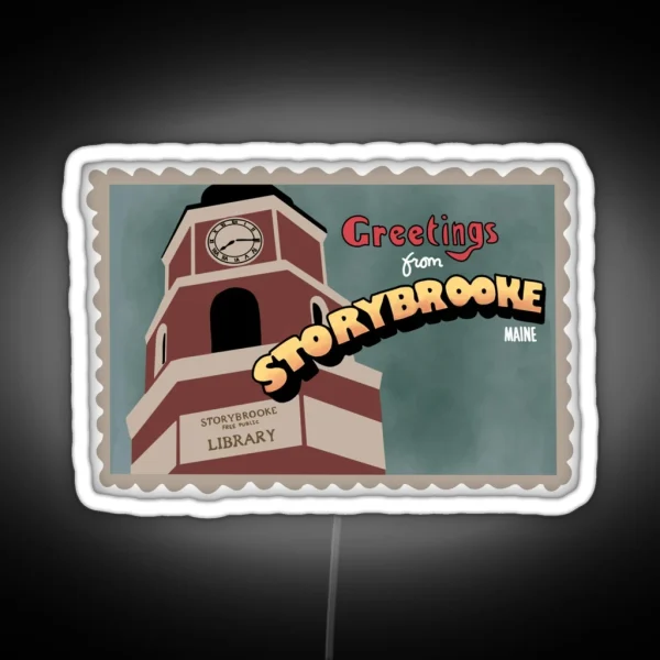 Storybrooke Postcard Once Upon A Time RGB Neon Sign