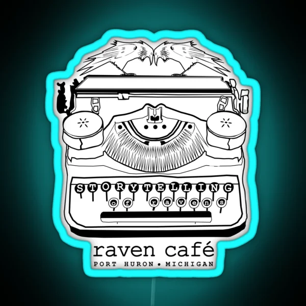 Storytelling Of Ravens RAVEN CAFE RGB Neon Sign