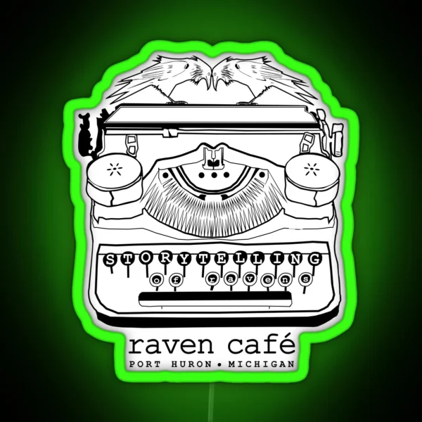 Storytelling Of Ravens RAVEN CAFE RGB Neon Sign