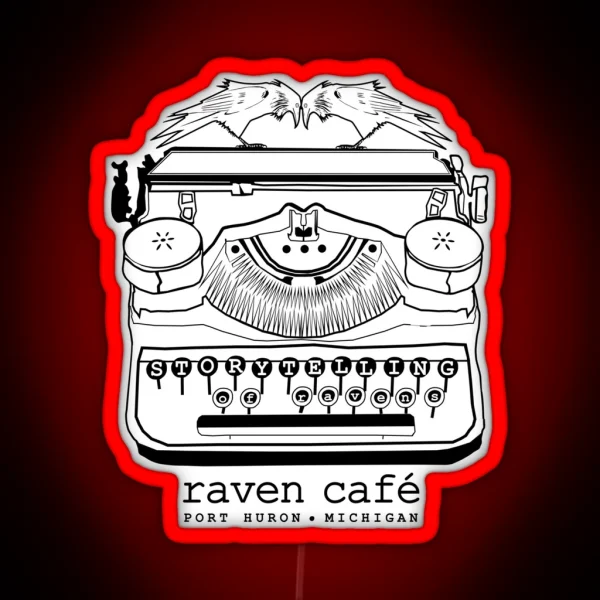 Storytelling Of Ravens RAVEN CAFE RGB Neon Sign