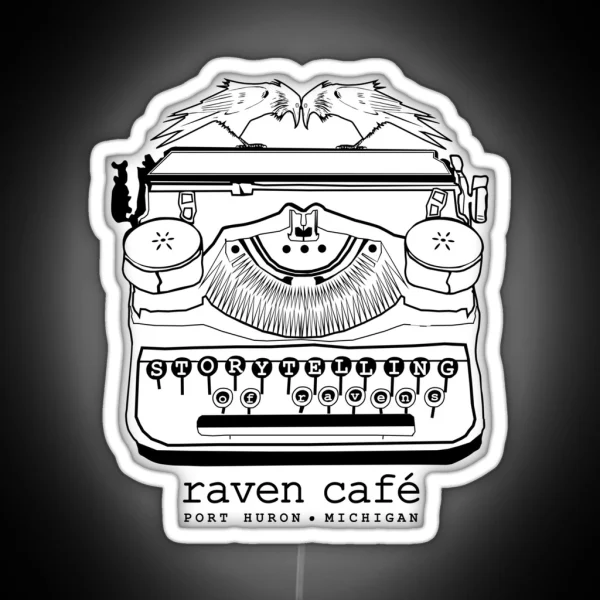 Storytelling Of Ravens RAVEN CAFE RGB Neon Sign