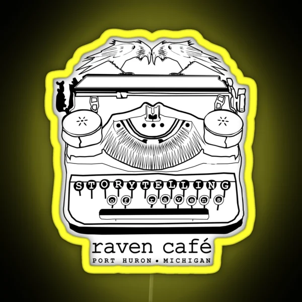 Storytelling Of Ravens RAVEN CAFE RGB Neon Sign