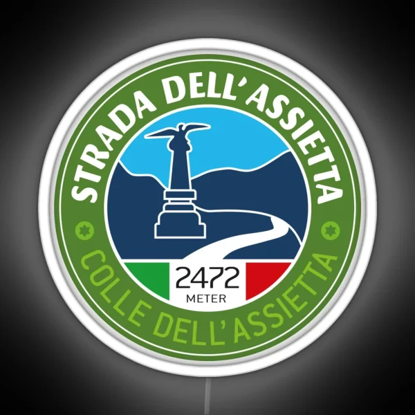 Strada Dell Assietta Assietta Crest Street V1 RGB Neon Sign