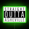 RGB neon sign with a straight out of Asheville, North Carolina motif.