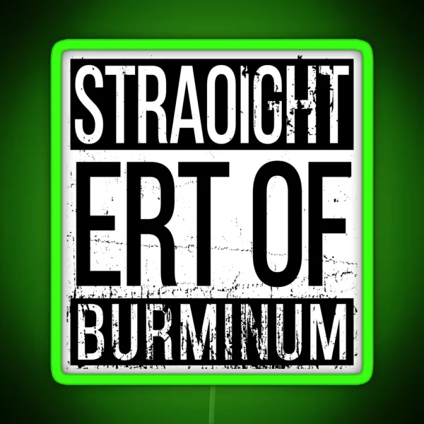 Straight Outta Birmingham RGB Neon Sign