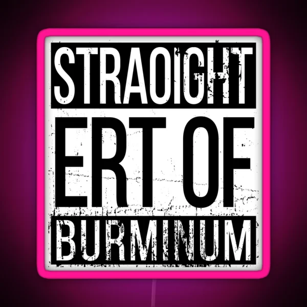 Straight Outta Birmingham RGB Neon Sign