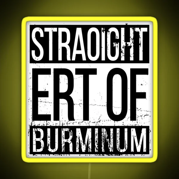 Straight Outta Birmingham RGB Neon Sign