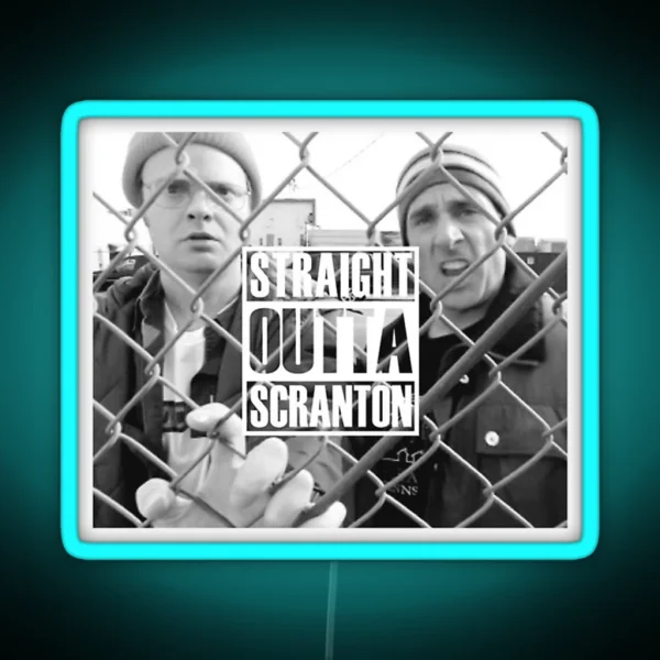 Straight Outta Scranton RGB Neon Sign