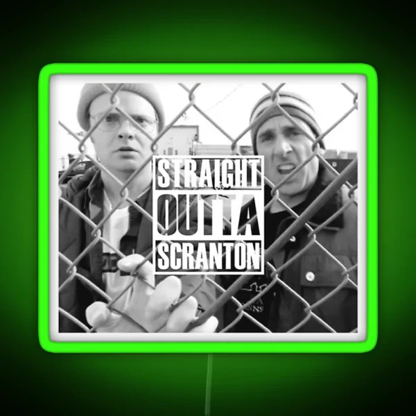 Straight Outta Scranton RGB Neon Sign