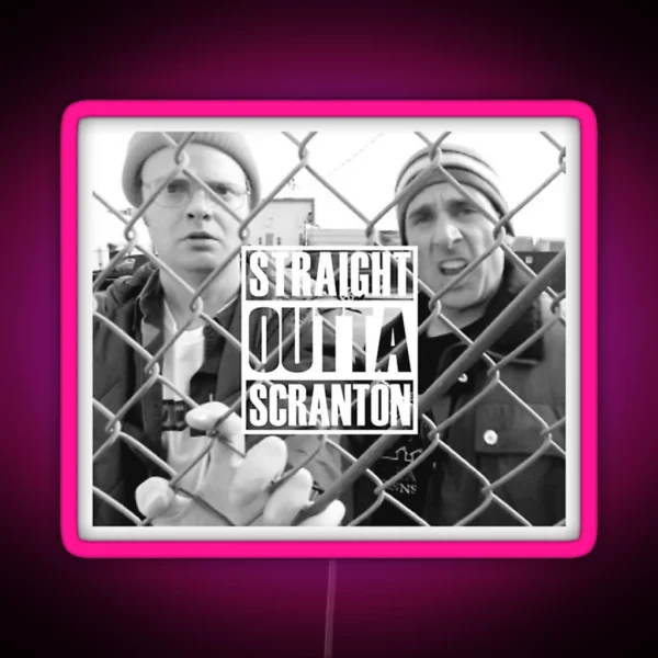 Straight Outta Scranton RGB Neon Sign