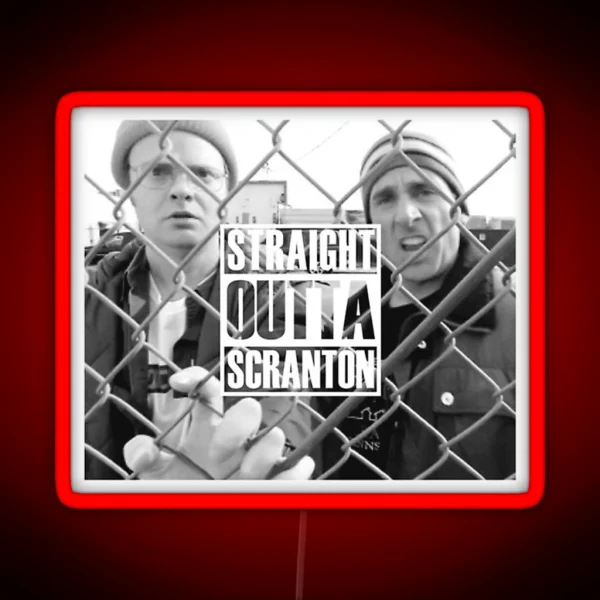 Straight Outta Scranton RGB Neon Sign