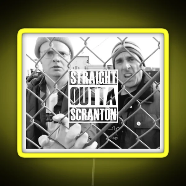 Straight Outta Scranton RGB Neon Sign