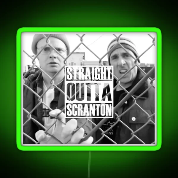 Straight Outta Scranton RGB Neon Sign