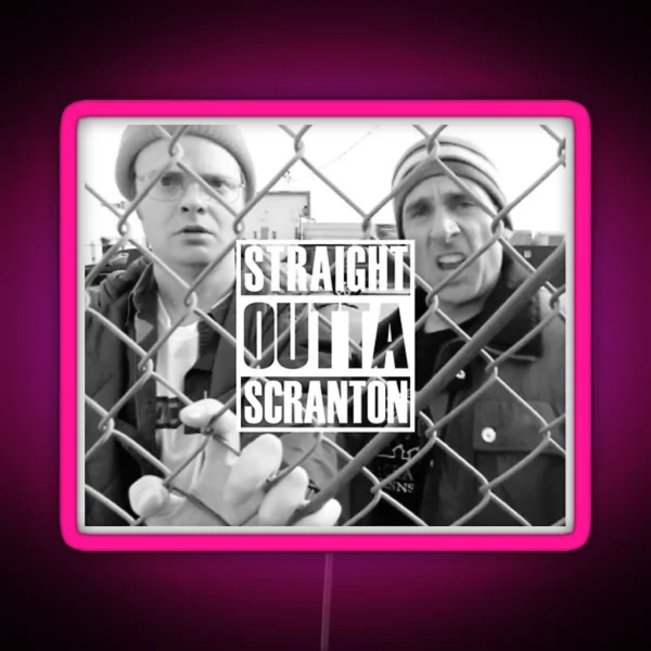 Straight Outta Scranton RGB Neon Sign
