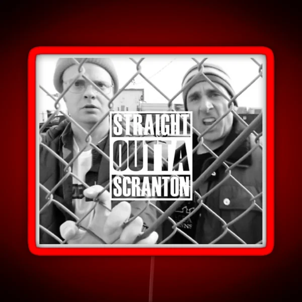 Straight Outta Scranton RGB Neon Sign