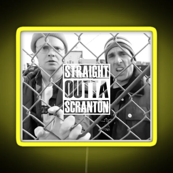 Straight Outta Scranton RGB Neon Sign