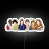 Neon Stranger Things sign in white and RGB colors from Season 3