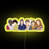 Neon Stranger Things logo in yellow.