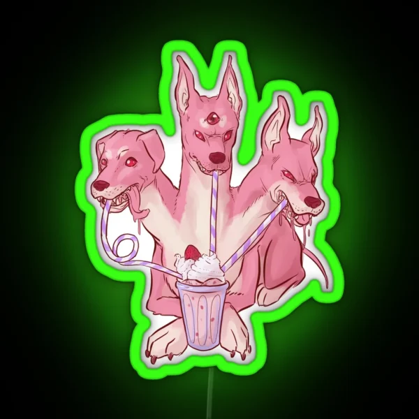 Strawberry Cerberus RGB Neon Sign