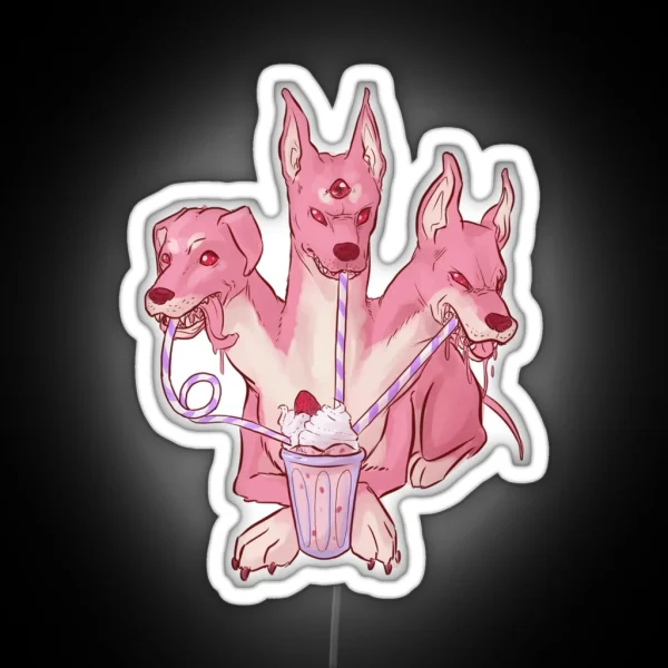 Strawberry Cerberus RGB Neon Sign