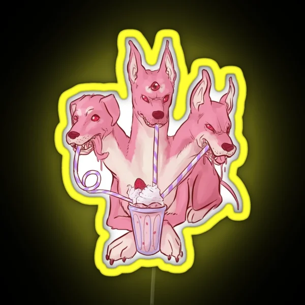 Strawberry Cerberus RGB Neon Sign