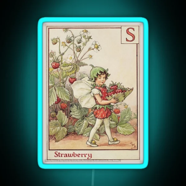 Strawberry Fairy RGB Neon Sign