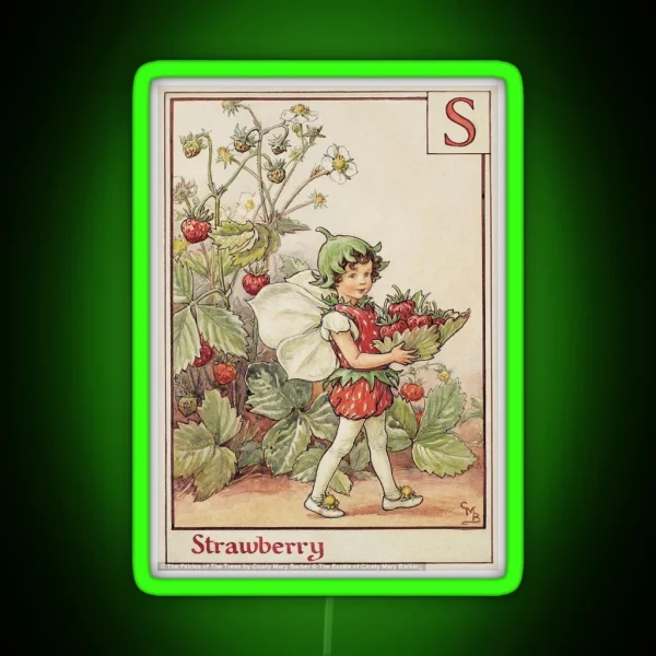 Strawberry Fairy RGB Neon Sign