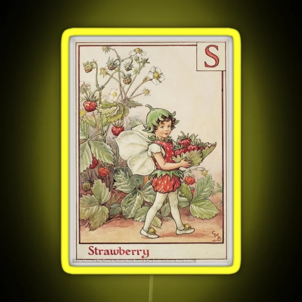 Strawberry Fairy RGB Neon Sign