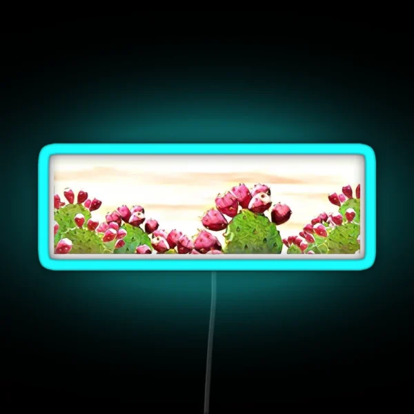 Strawberry Prickly Pear RGB Neon Sign