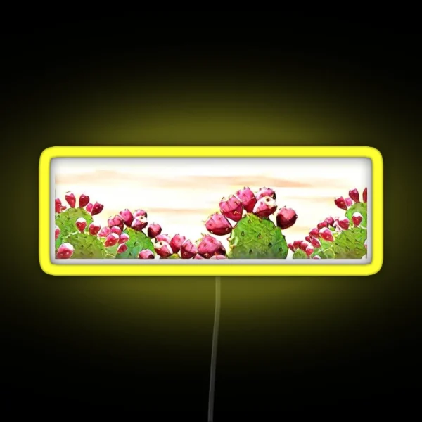 Strawberry Prickly Pear RGB Neon Sign