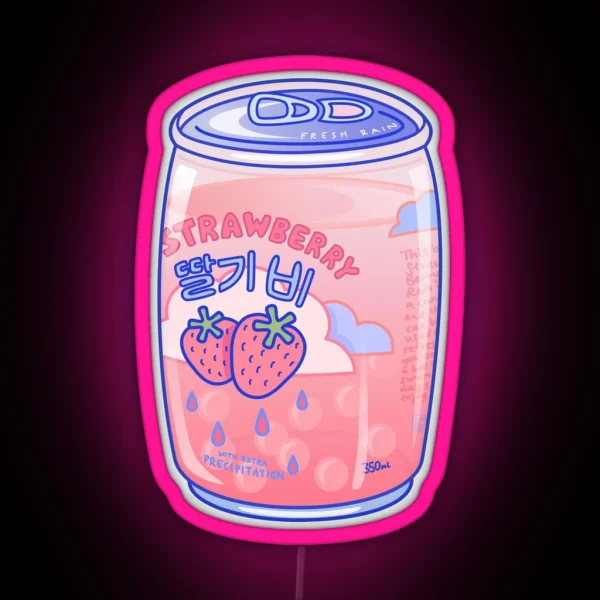 Strawberry Rain RGB Neon Sign