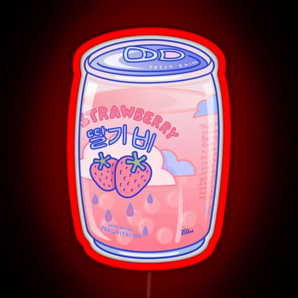 Strawberry Rain RGB Neon Sign