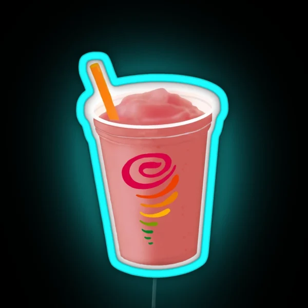 Strawberry Smoothie RGB Neon Sign