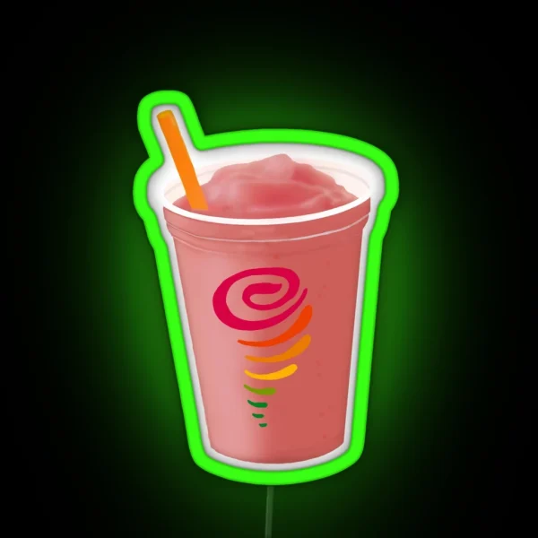 Strawberry Smoothie RGB Neon Sign