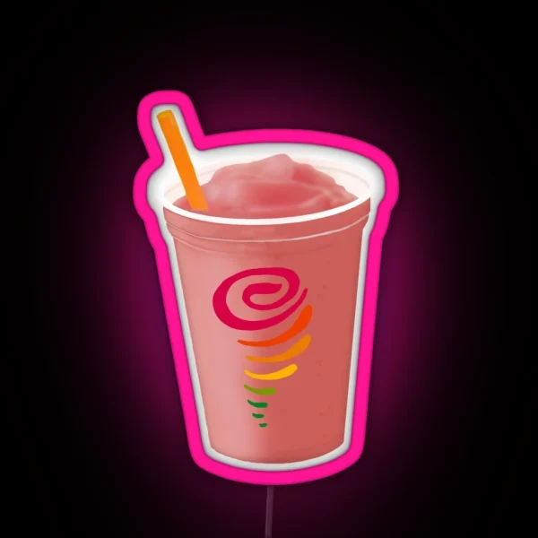 Strawberry Smoothie RGB Neon Sign