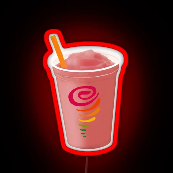 Strawberry Smoothie RGB Neon Sign