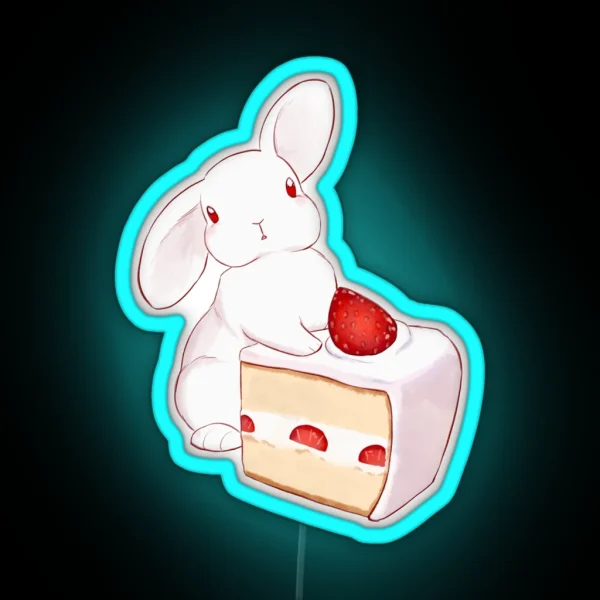 Strawbunny RGB Neon Sign