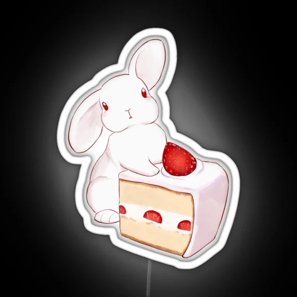 Strawbunny RGB Neon Sign