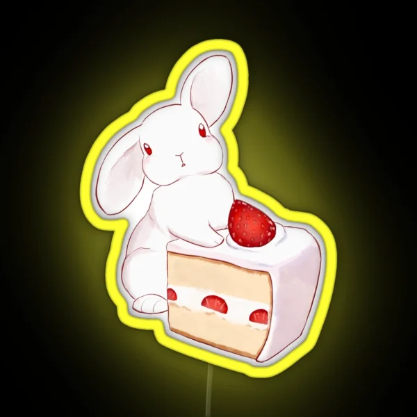 Strawbunny RGB Neon Sign