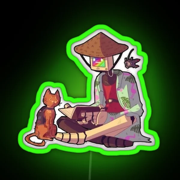 Stray Cat Game RGB Neon Sign