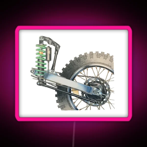Street Biker Lifestyle RGB Neon Sign