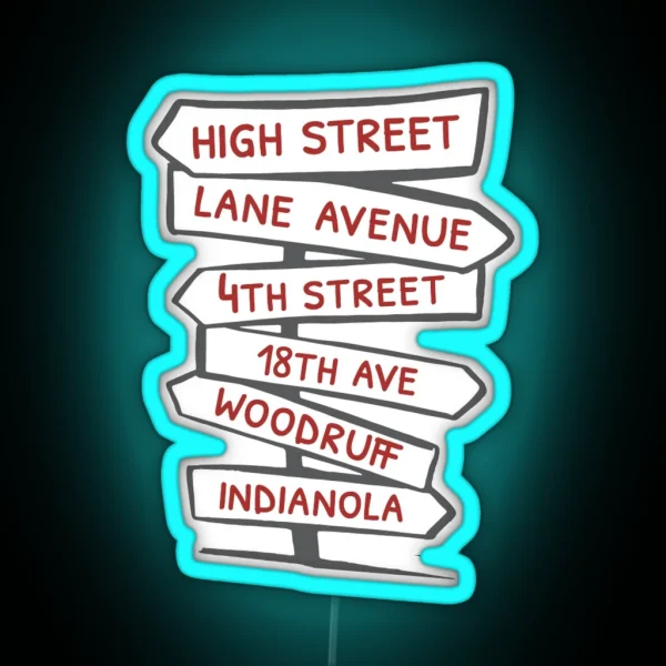 Street Names CBUS RGB Neon Sign