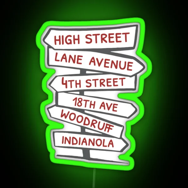 Street Names CBUS RGB Neon Sign