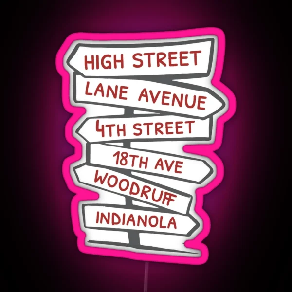 Street Names CBUS RGB Neon Sign