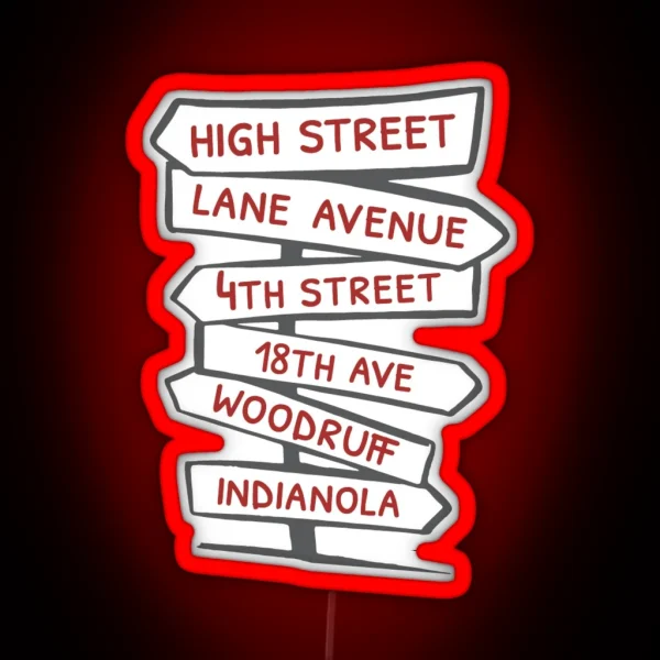 Street Names CBUS RGB Neon Sign