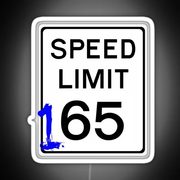 Street Racing 165mph Sign RGB Neon Sign