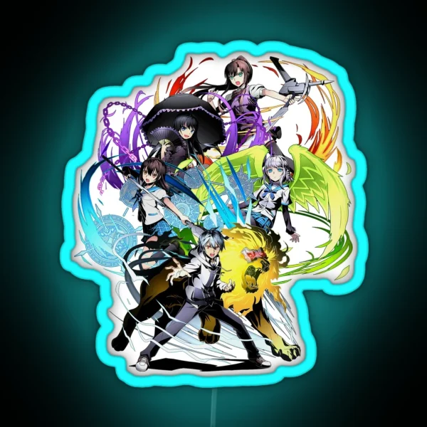 Strike The Blood Character Mashup Anime RGB Neon Sign